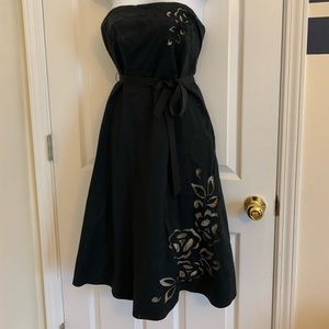 Black, strapless Express dress